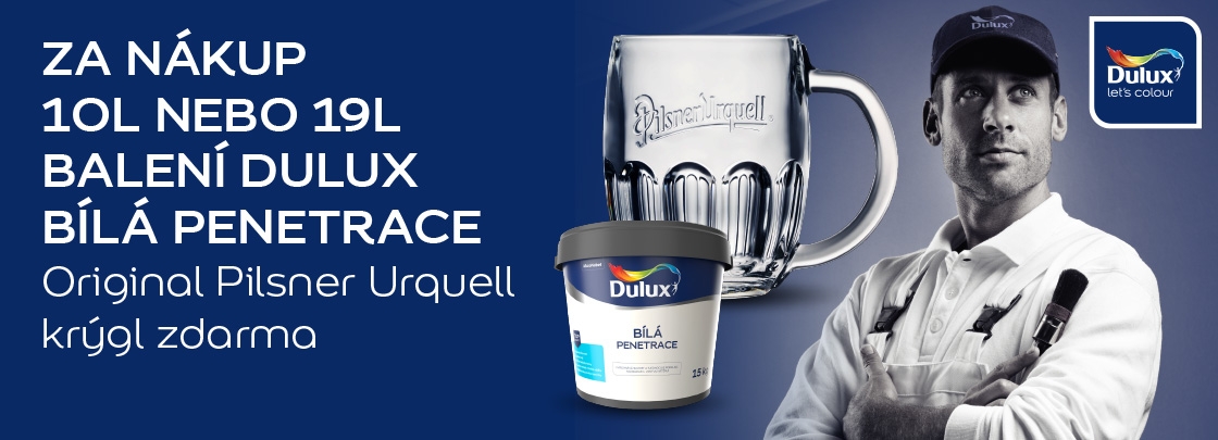 Za nákup Dulux bílé penetrace 10 nebo 19 litrů krýgl ZDARMA